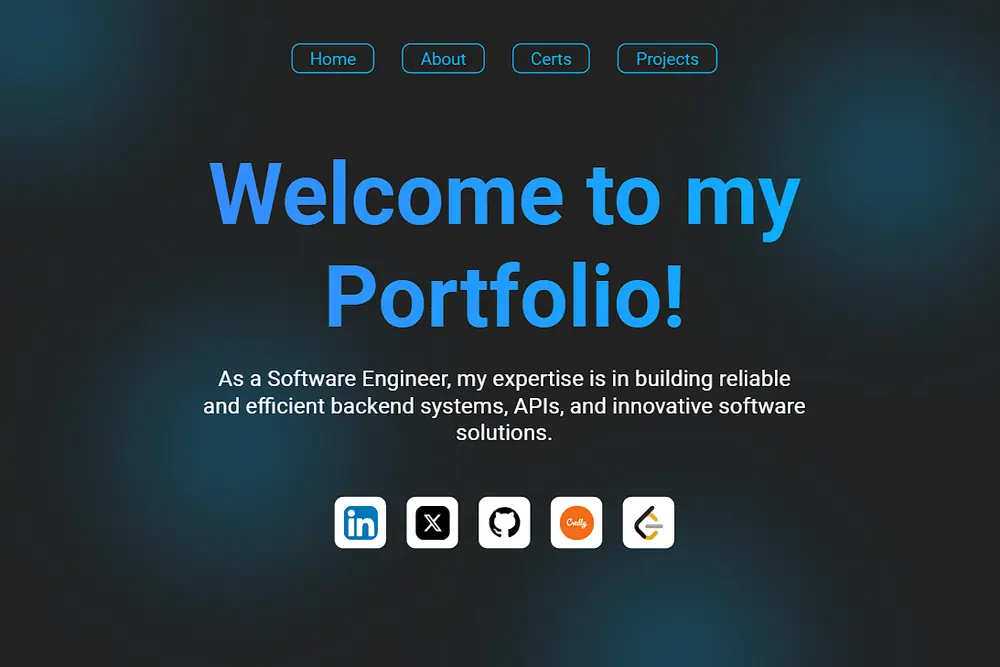 Portfolio Project Screenshot